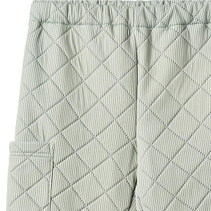 Брюки-карго утепленные Wheat, зеленые полоски